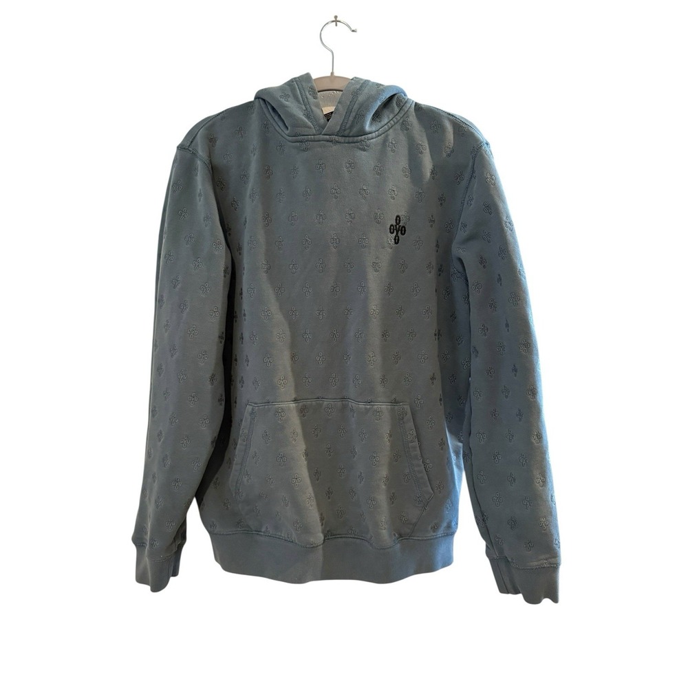 OVO Octobers Very Own Hoodie Monogram Embroidered Blue Size Medium